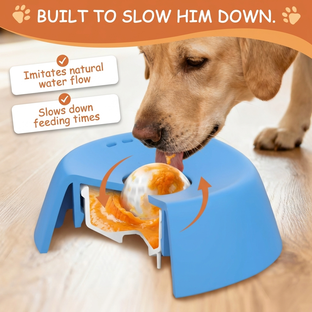 The 3-in-1 Slow Feeder Bowl